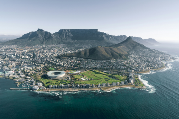 South Africa Aerial view of Cape Town, South Africa