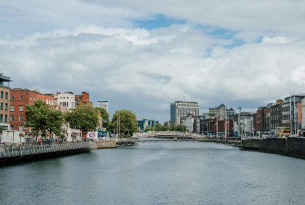 Ireland river with bridge