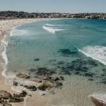 landscape shot of a beach in Australia